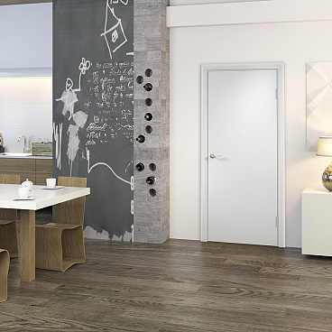 Дверь межкомнатная 800х2000 мм финишпленка белая глухая