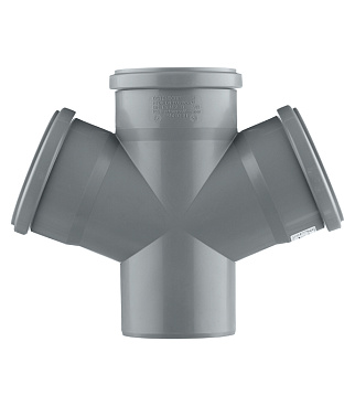 Крестовина Ostendorf HTDA d110х110х110 мм 67° пластиковая одноплоскостная для внутренней канализации (115900)