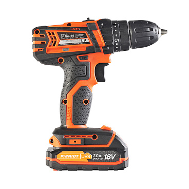 Дрель-шуруповерт аккумуляторная Patriot BR 181UES 18 В 2 Ач Li-Ion 2 АКБ и ЗУ (180201481)