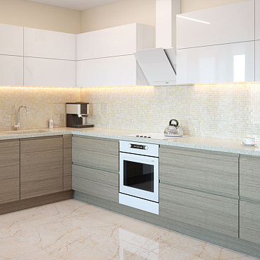 Мозаика Starmosaic Crema Marfil Polished бежевый мрамор из натурального камня 305х305х4 мм полированная