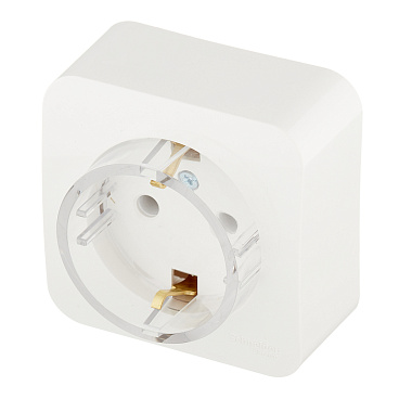 Розетка Systeme Electric Blanca накладная молочная компакт (BLNRA110112)