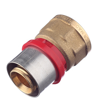 Соединитель прямой Tiemme 26(пресс) х 3/4 ВР(г)