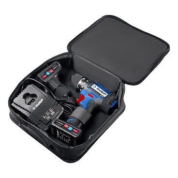 Дрель-шуруповерт аккумуляторная Зубр DL-121-42 12 В 4 Ач Li-Ion 2 АКБ и ЗУ