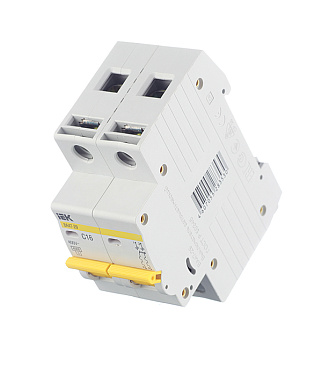 Автоматический выключатель модульный IEK Karat ВА 47-29 2P 16А тип C 4,5 кА 400 В (MVA20-2-016-C)