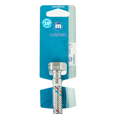 Подводка гибкая для воды Mateu 1/2 ВР(г) х 1/2 НР(ш) 150 см (701150001/THP/678560)