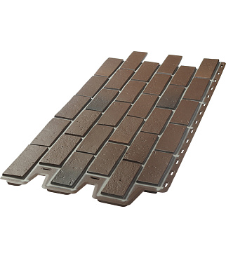 Панель фасадная Docke Berg 1015х434 мм коричневая