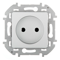 Розетка Legrand Inspiria встраиваемая алюминий (673712)