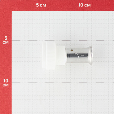 Муфта с накидной гайкой Henco (19PKW-1605) 16(пресс) х 3/4 ВР(г) под евроконус белая PVDF