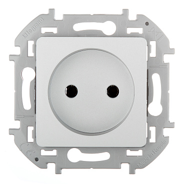 Розетка Legrand Inspiria встраиваемая алюминий (673712)