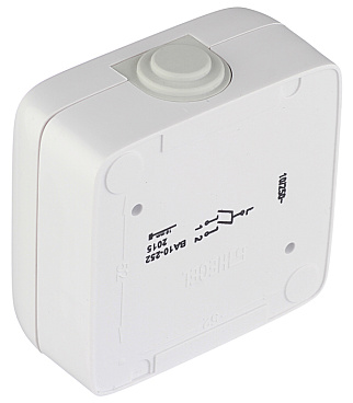 Выключатель Hegel Alfa двухклавишный накладной белый с подсветкой (ВА10-252)