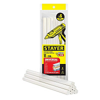 Стержни клеевые Stayer Professional Universal 11х200 мм прозрачные 110 г (6 шт.)