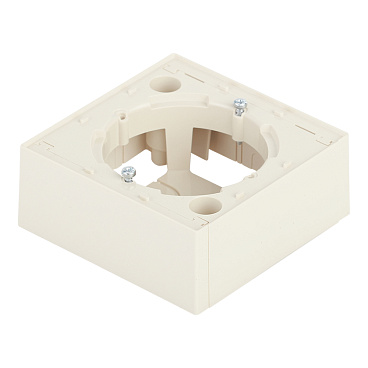 Коробка монтажная Systeme Electric AtlasDesign накладная бежевая (ATN000200)