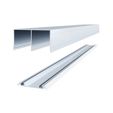 Комплект направляющих Elegant серебро 80х1380 мм