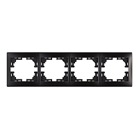 Рамка Lezard Mira четырехместная черный бархат (701-4200-149)