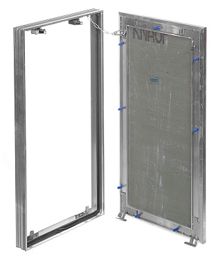 Люк ревизионный под плитку Хаммер Гиппократ-П алюминиевый 300х600 мм скрытый нажимной