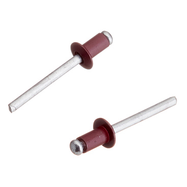 Заклепка вытяжная 4,8x8 мм алюминий/сталь красная RAL 3005 (100 шт.)