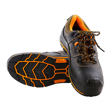 Полуботинки кожаные с перфорацией и защитным подноском и стелькой размер 41 черные Мистраль PRB8-CSW (119192)