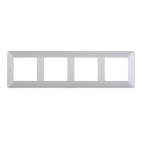 Рамка Legrand Valena Life четырехместная алюминий (754134)