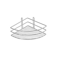 Полка для ванной Fixsen Муар угловая 275х200х104 мм металл серая (710-1)