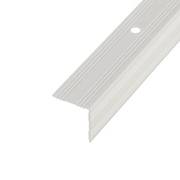 Порог алюминиевый угловой внутренний 19х19х1800 мм дуб ривалго белый