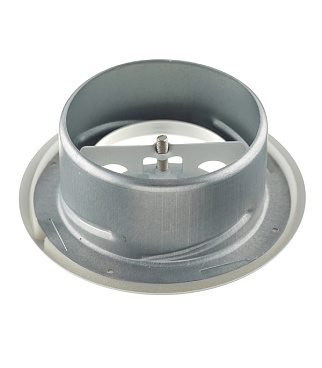 Анемостат вытяжной Era Pro регулируемый стальной с полимерным покрытием d100 мм белый