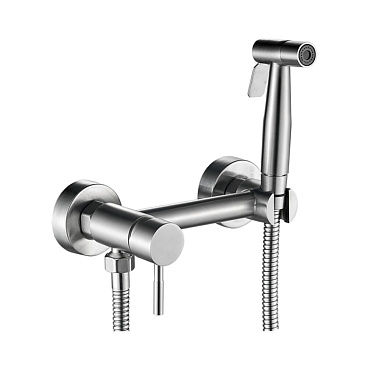 Смеситель с гигиеническим душем Haiba HB5520 со скрытой частью в комплекте сталь (550881)