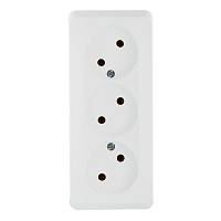 Розетка Systeme Electric Этюд накладная белая (PA16-009B)