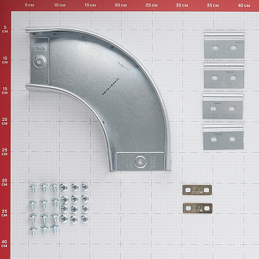 Угол для лотка горизонтальный 90° DKC 100х50 мм с креплением (36002K)