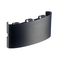 Светильник светодиодный садово-парковый настенный Maytoni Strato черный 3000К 6 Вт IP54 (O417WL-L6B3K)