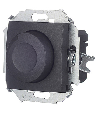 Диммер Simon 15 встраиваемый графит поворотно-нажимной (1591311-038)