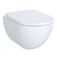 Унитаз подвесной Geberit Pravelo Acanto Rimfree безободковый белый глянцевый с сиденьем дюропласт микролифт (503.503.00.1)
