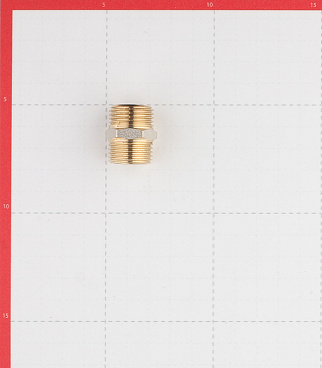 Ниппель 1/2 НР(ш) х 1/2 НР(ш) латунный