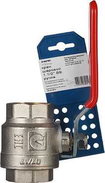 Кран шаровой латунный Valtec Base 1 1/2 ВР(г) х 1 1/2 ВР(г) ручка прямой (VT.214.N.08)