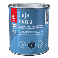 Краска моющаяся Tikkurila/Tikkivala Luja Extra матовая база С бесцветная 0,9 л