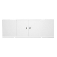 Экран для ванны фронтальный Метакам Caro ПВХ 150х55 см белый раздвижной