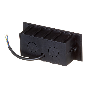 Подсветка для лестниц встраиваемая светодиодная черная 5 Вт 4000К IP65 Feron (41160)