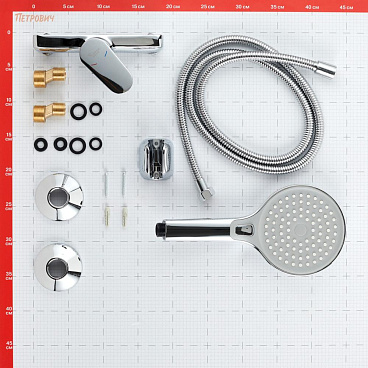 Смеситель для душа без излива Corsa Deco CX хром с лейкой однорычажный (FSHCX)