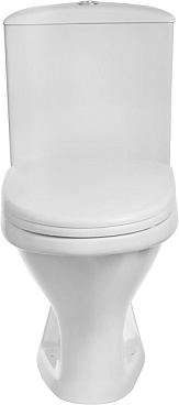 Унитаз-компакт Santeri Вест с косым выпуском с сиденьем пластик белый (1.P201.8.S00.00B.F)