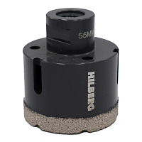 Коронка алмазная Hilberg Super Hard (HH655) по керамограниту 55 мм