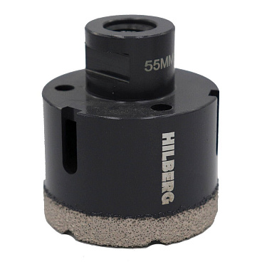 Коронка алмазная Hilberg Super Hard (HH655) по керамограниту 55 мм