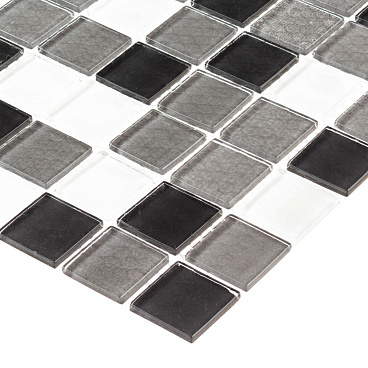 Мозаика Mir Mosaic Natural Color palette микс стеклянная 320х320х4 мм глянцевая