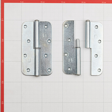 Петля ПН-1 карточная правая разъемная 130х70 мм цинк (2 шт.)