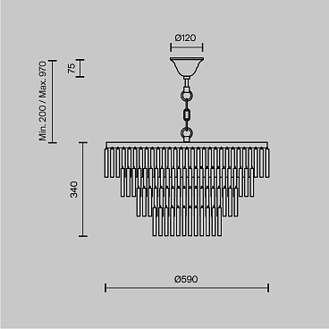 Подвесной светильник Maytoni MOD093PL-13BS