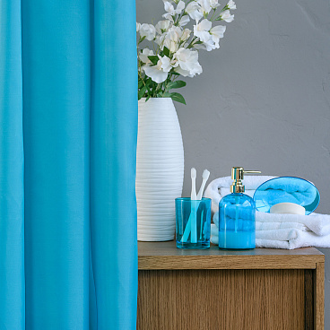 Дозатор для мыла Moroshka Bright Colors настольный стекло бирюзовый (917-308-02)