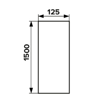 Воздуховод Era круглый пластиковый d125 мм 1,5 м