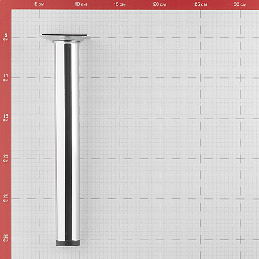 Ножка мебельная стальная 30х250 мм хром (1 шт.)