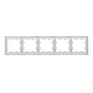 Рамка Systeme Electric AtlasDesign пятиместная белая (ATN000105)
