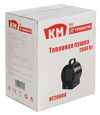 Пушка тепловая электрическая 2 кВт КМ HF2000A прямого нагрева