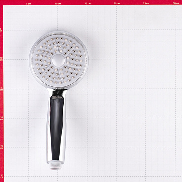 Лейка для душа Lemark d100 мм 1 режим без шланга пластик хром (LM8001C)