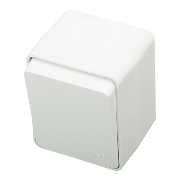 Выключатель Systeme Electric AtlasDesign Profi54 одноклавишный накладной белый (ATN540115)